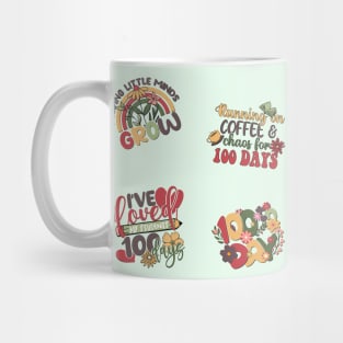 Colorful 100th Day Stickers Pack Mug